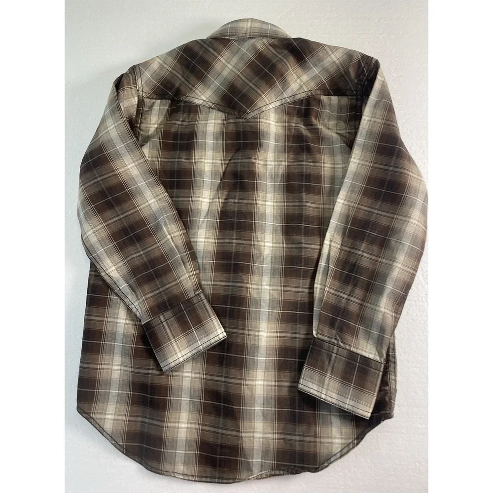 Boys RAFTER C Red Dirt Collection Cowboy Rodeo Pearl Snap Western Shirt Sz M